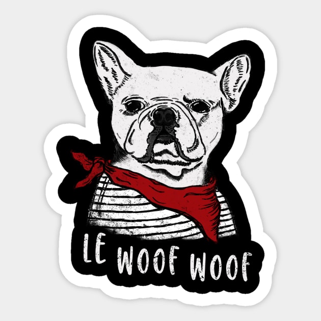 Le Woof Woow Frenchie Sticker by VBleshka